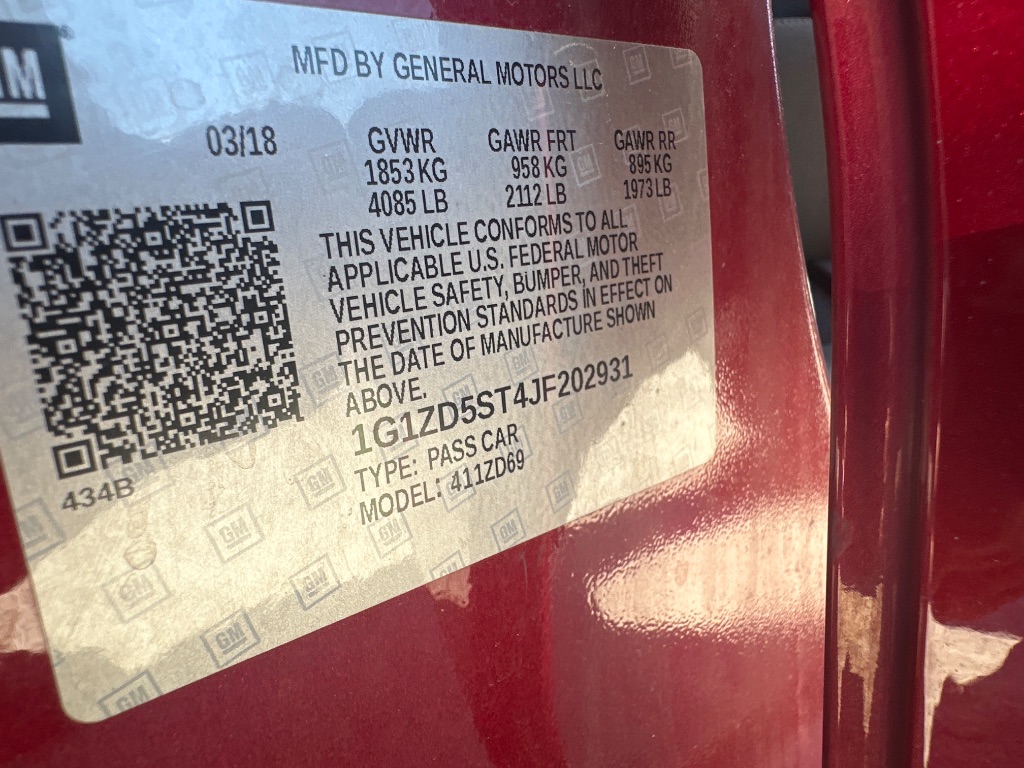 2018 Chevrolet Malibu - $11,495