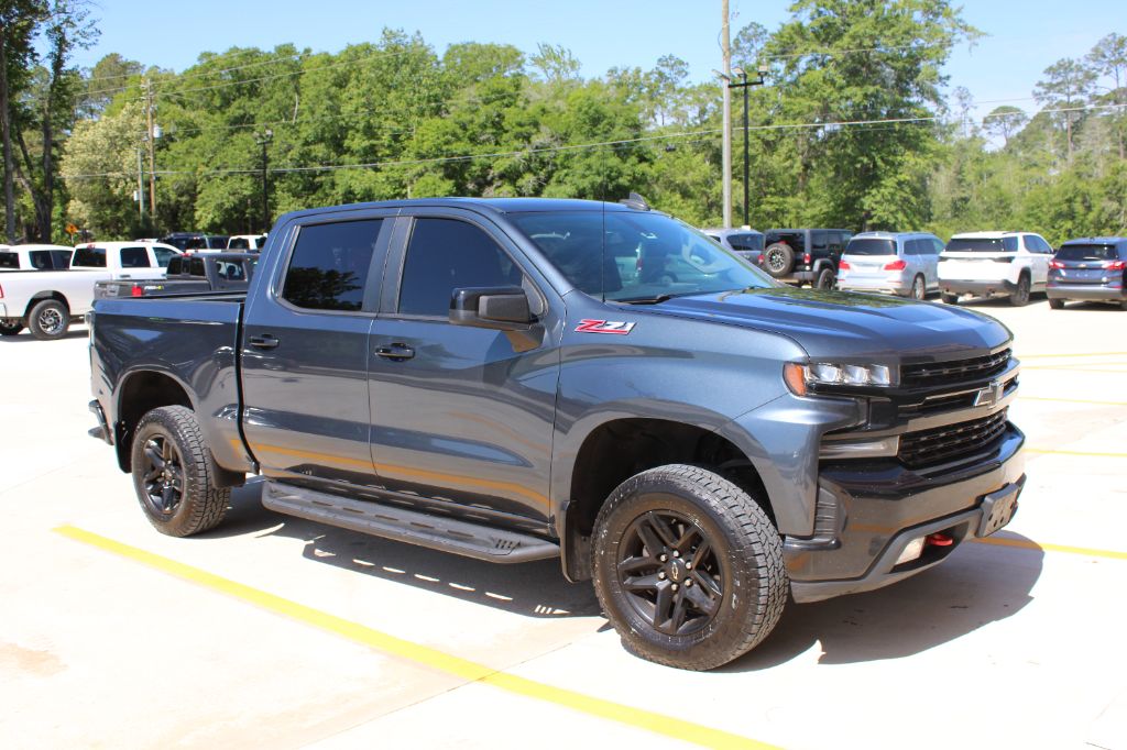 BLUE (LIGHT) 2020 Chevrolet Silverado 1500 LT Trail Boss Crew Cab 4WD Pickup Truck Four-Wheel Drive Automatic