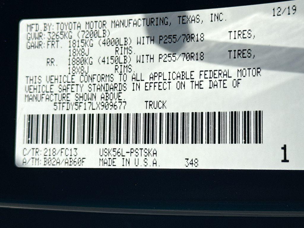 2020 Toyota Tundra - $29,999