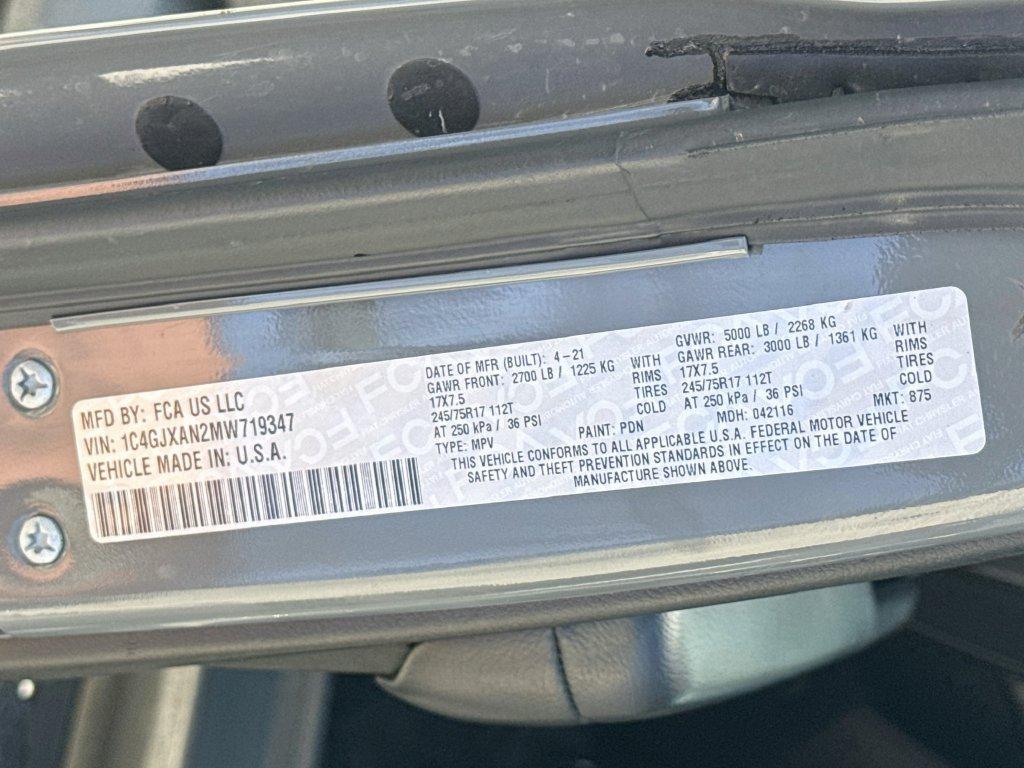 2021 Jeep Wrangler - $17,333