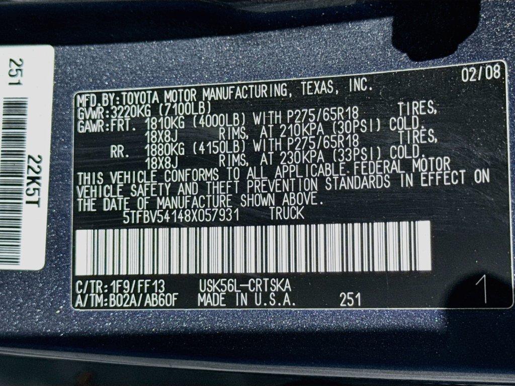 2008 Toyota Tundra - $10,777