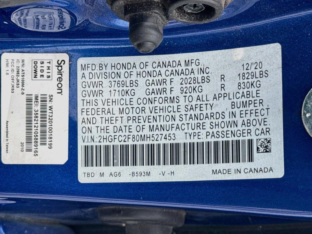 2021 Honda Civic - $15,999