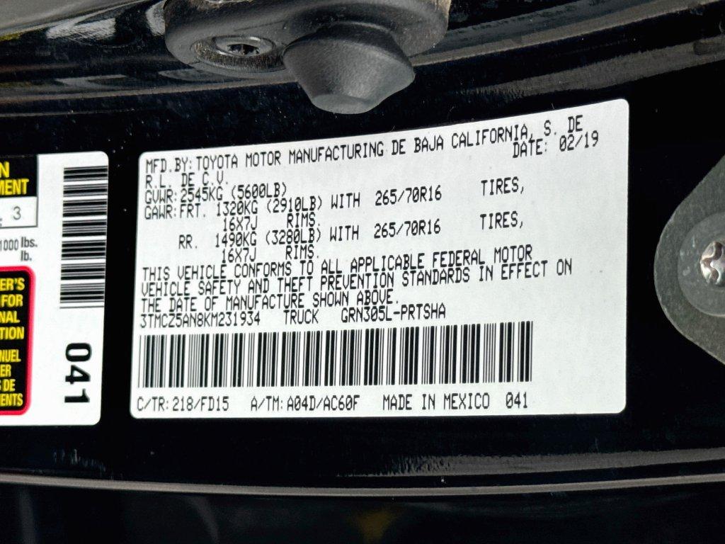 2019 Toyota Tacoma - $29,777