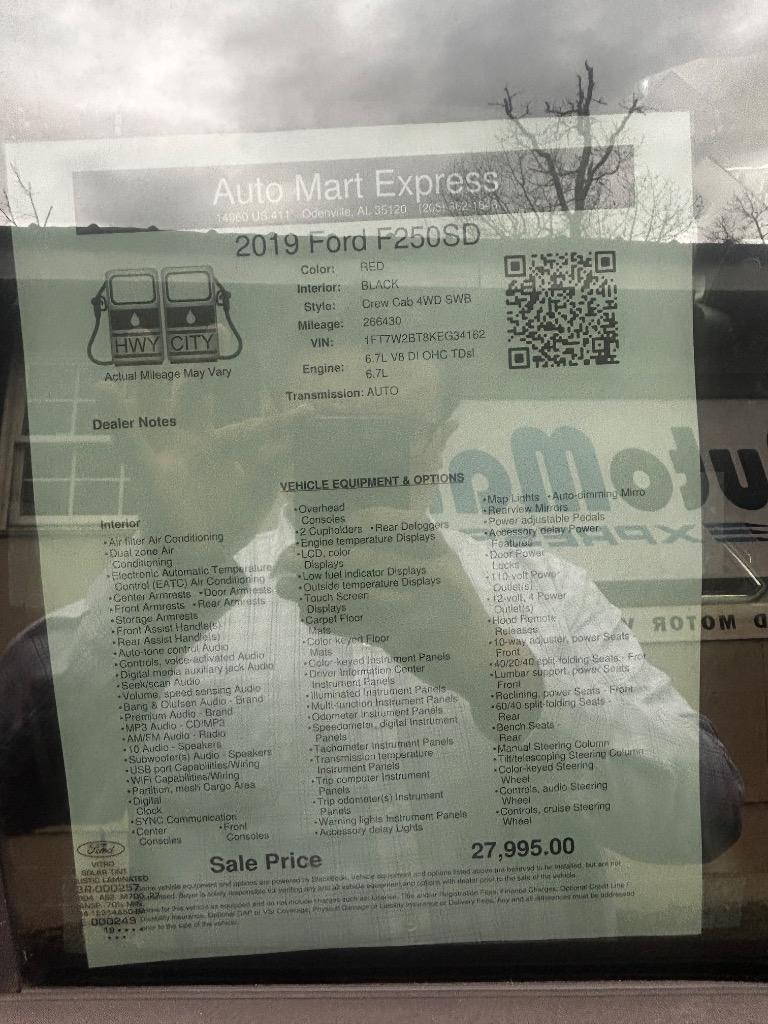 2019 Ford F-250 - $27,500