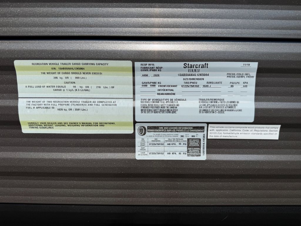 2020 Starcraft Mossy Oak M19BH - $11,800
