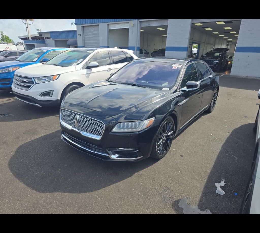 Black 2018 Lincoln Continental Reserve AWD Sedan All-Wheel Drive Automatic
