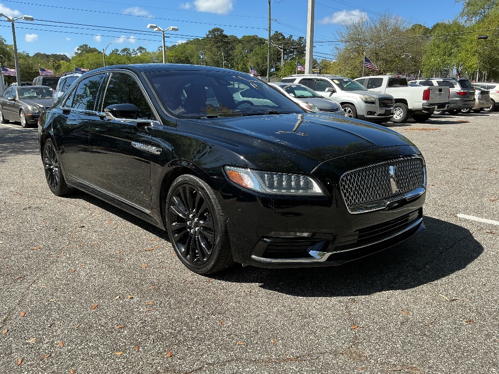 Black 2018 Lincoln Continental Reserve AWD Sedan All-Wheel Drive Automatic