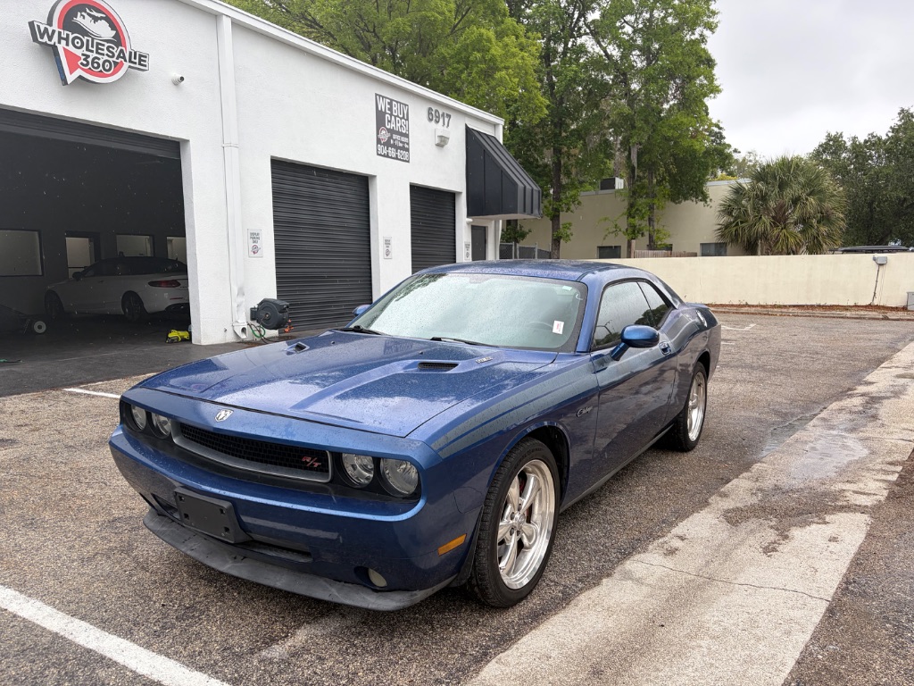 Blue 2010 Dodge Challenger R/T RWD Coupe Rear-Wheel Drive Manual
