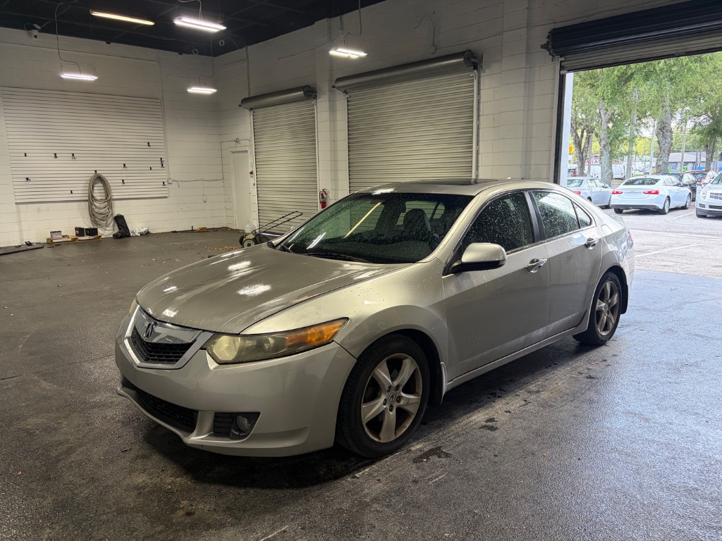 Silver 2010 Acura TSX Sedan FWD Sedan Front-Wheel Drive Automatic