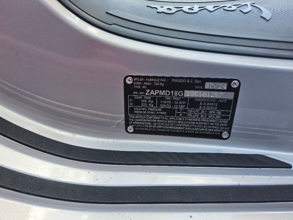 2025 Vespa Primavera / Sprint 150 - $5,300