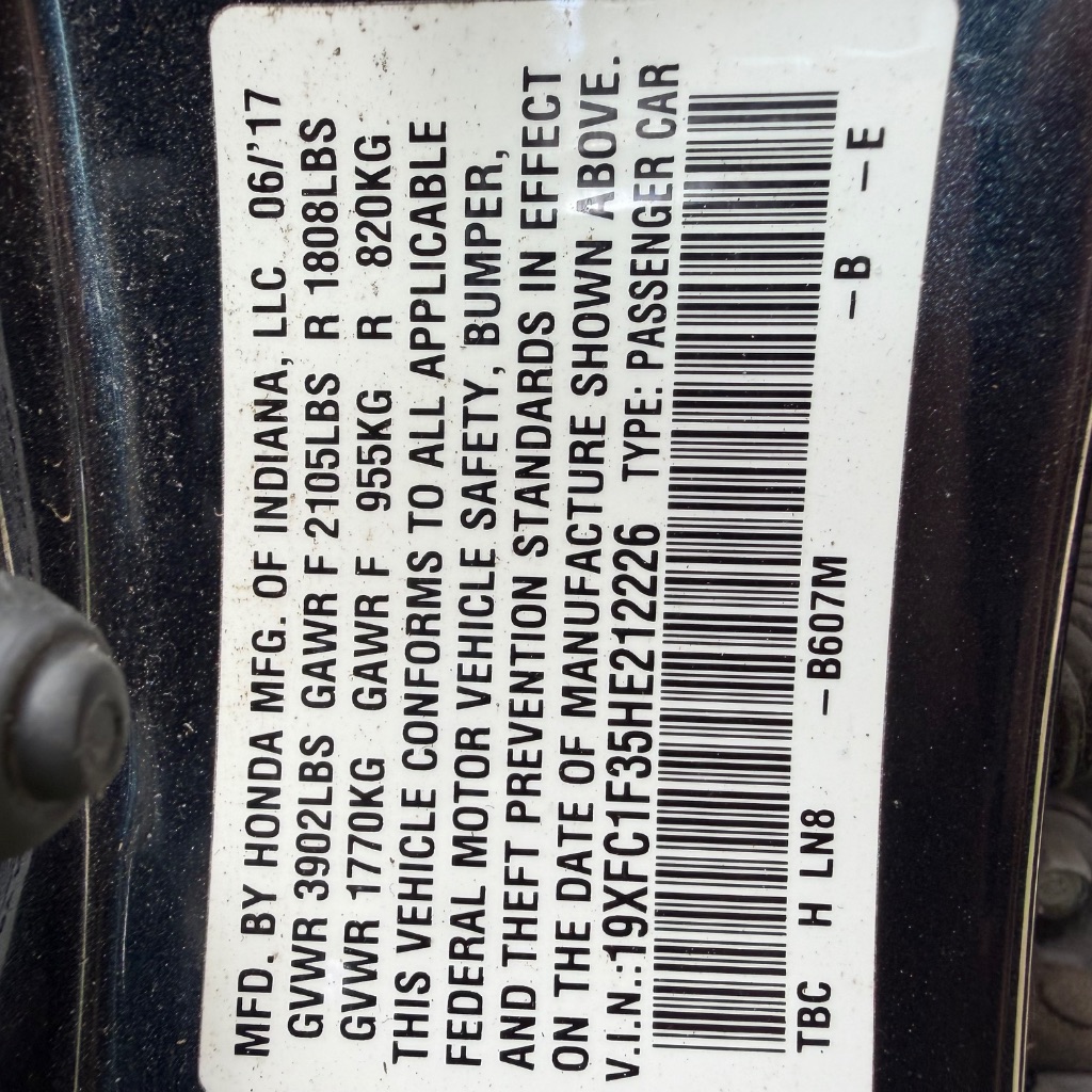 2017 Honda Civic - $7,992