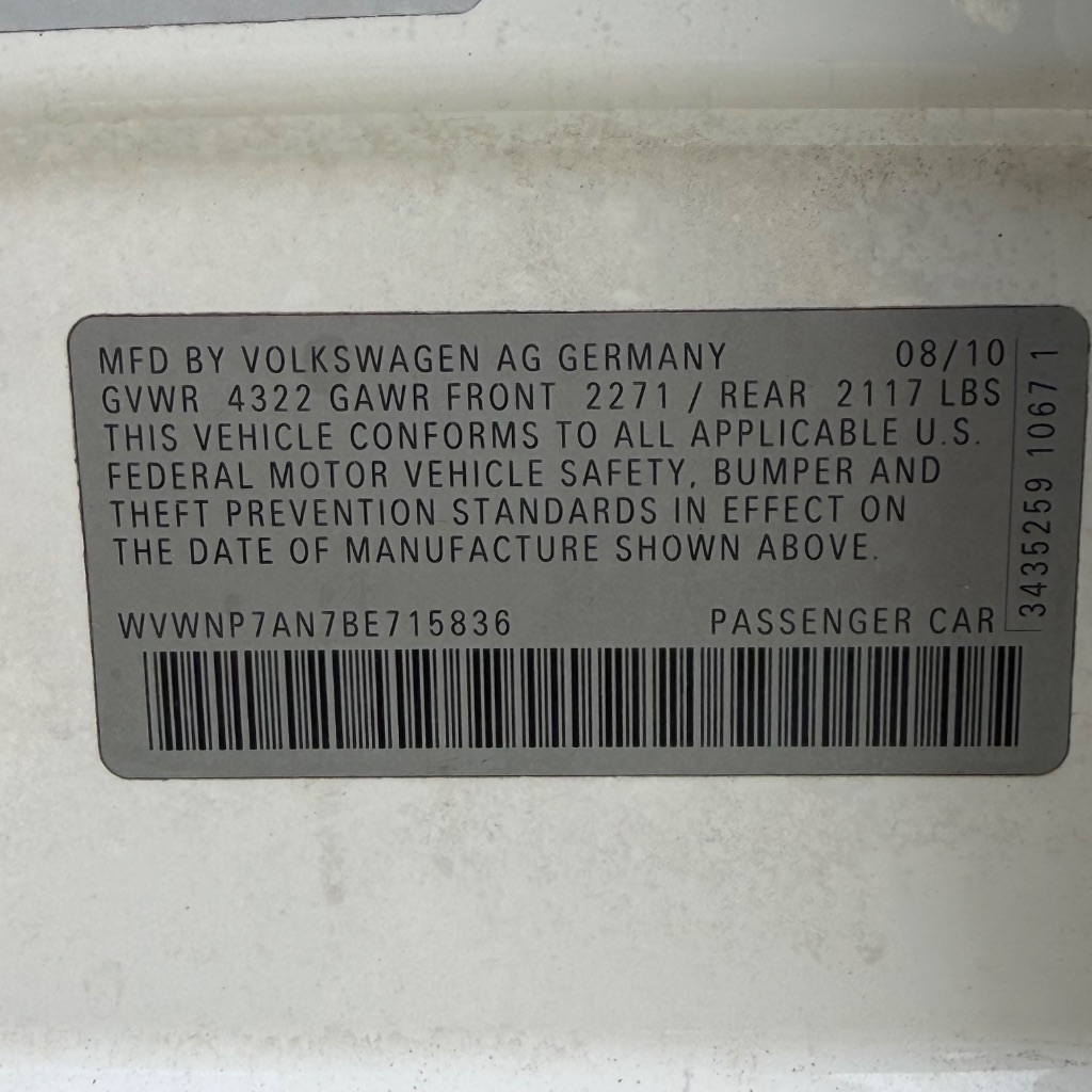 2011 Volkswagen Passat - $2,900