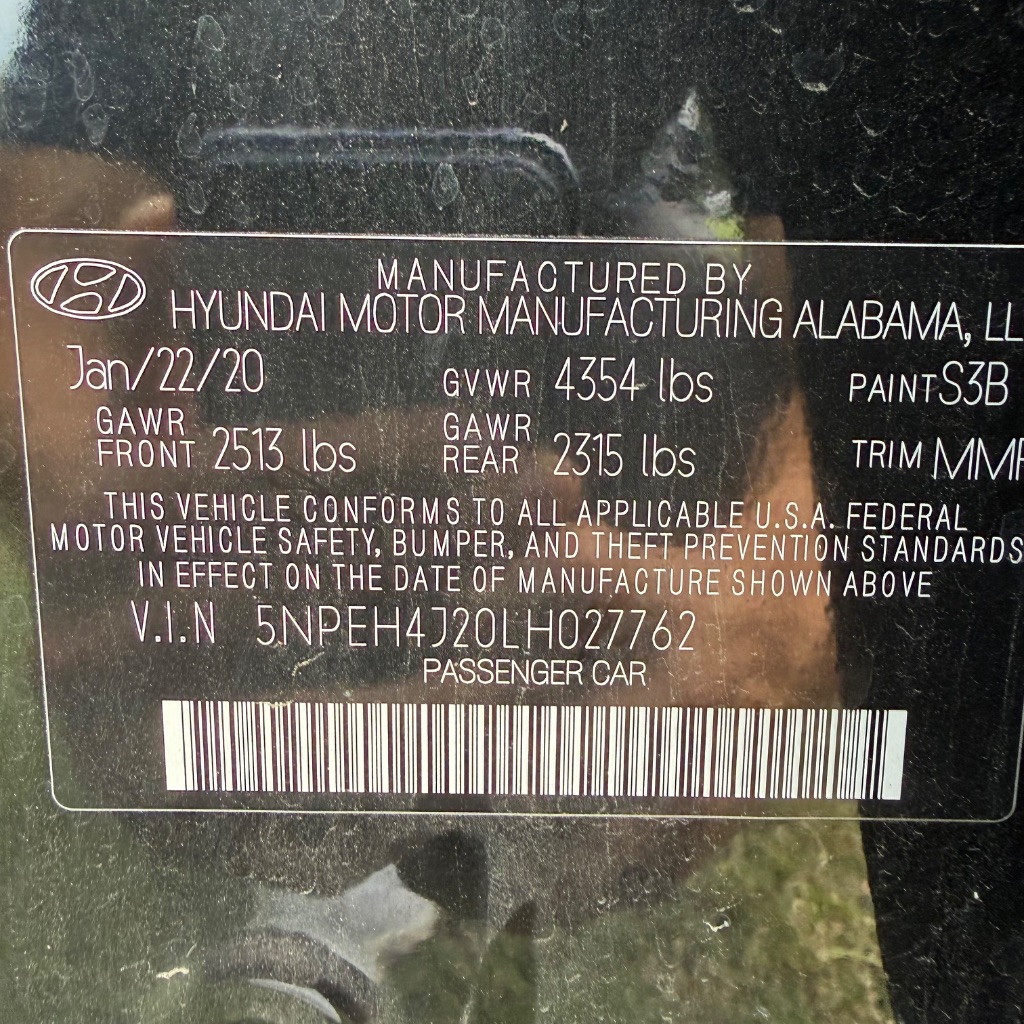 2020 Hyundai Sonata - $10,991