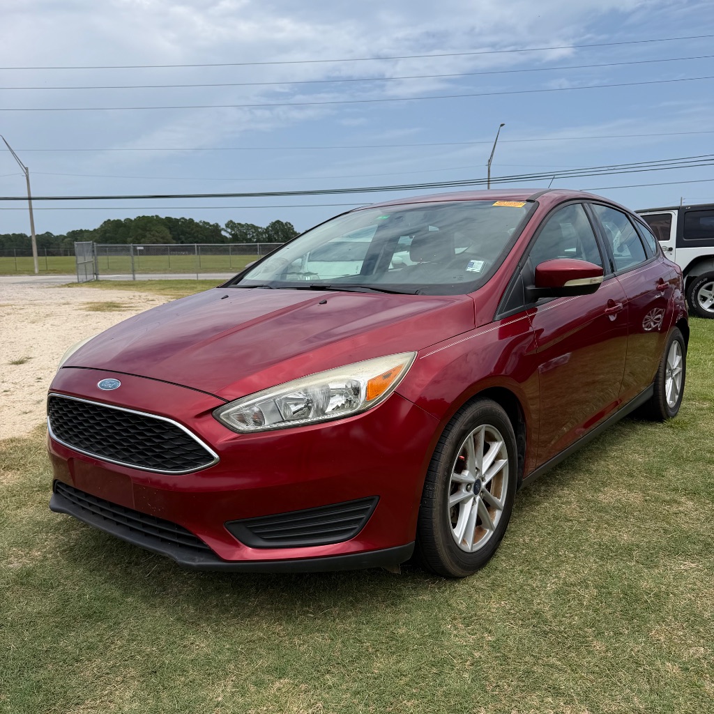 Red 2017 Ford Focus Hatchback Front-Wheel Drive Automatic