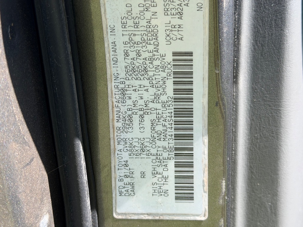 2004 Toyota Tundra - $4,991