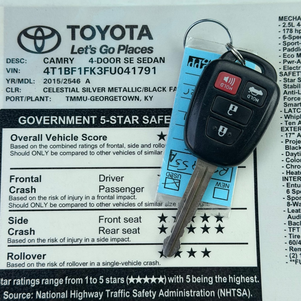 2015 Toyota Camry - $8,500