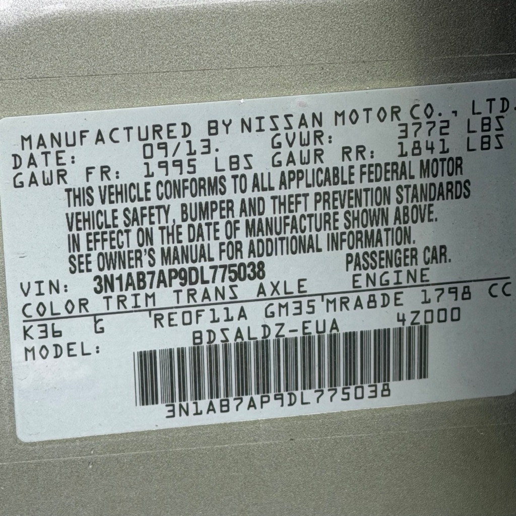 2013 Nissan Sentra - $6,991
