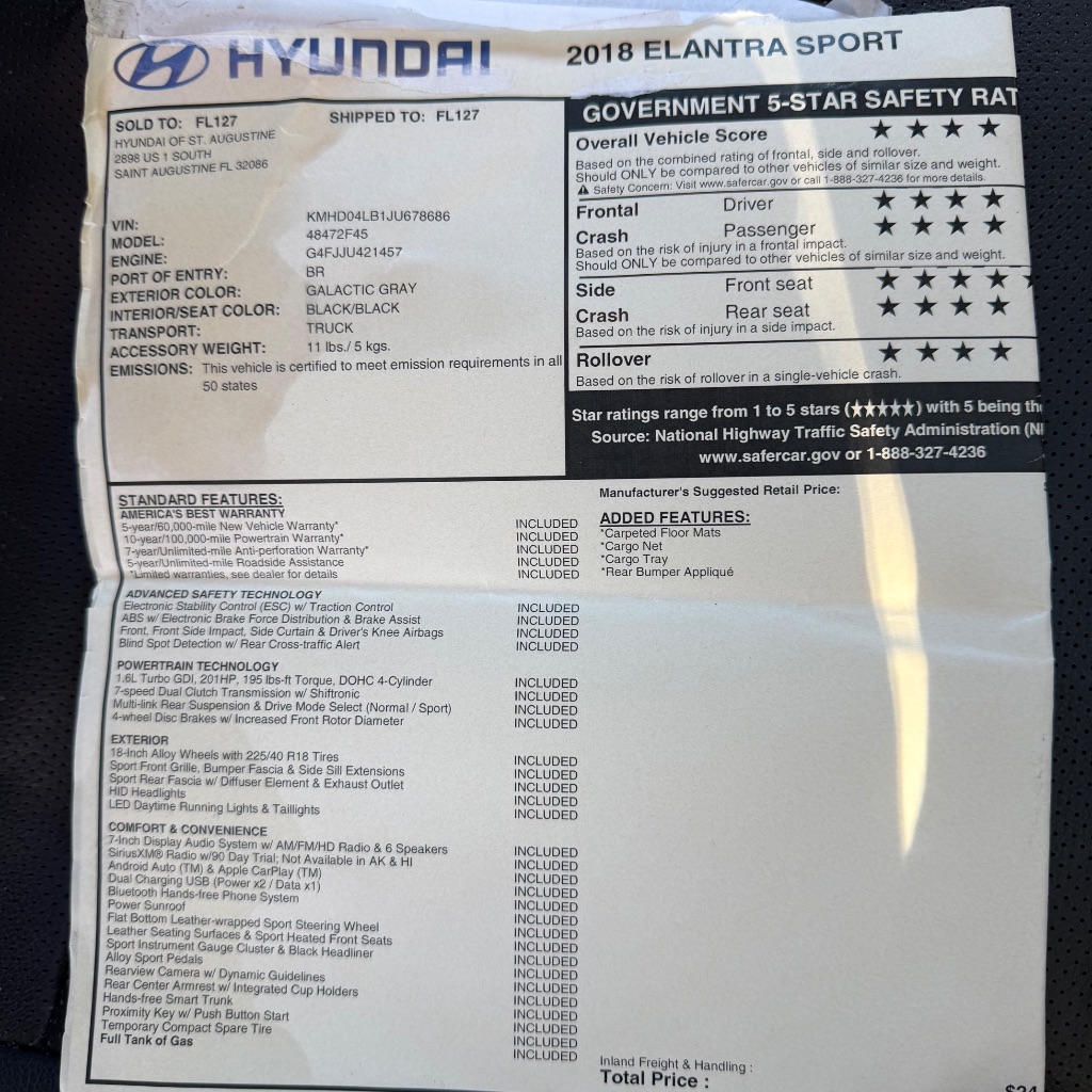 2018 Hyundai Elantra - $9,991