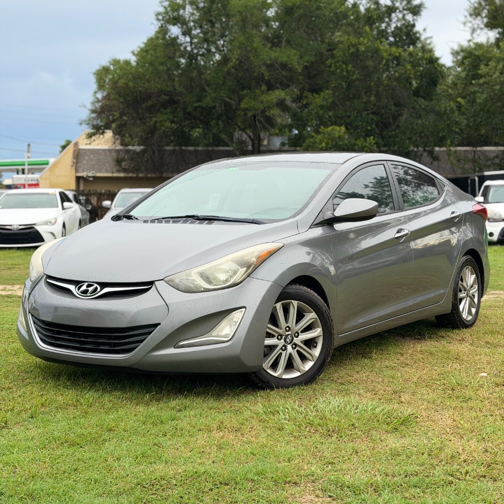 Harbor Gray Metallic 2014 Hyundai Elantra Sedan Front-Wheel Drive 6-Speed Automatic Overdrive