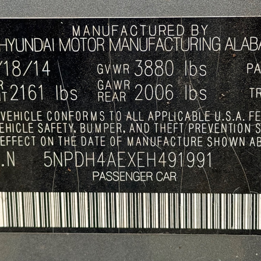 2014 Hyundai Elantra - $4,991