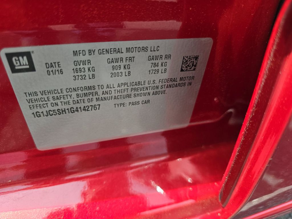 2016 Chevrolet Sonic - $6,599