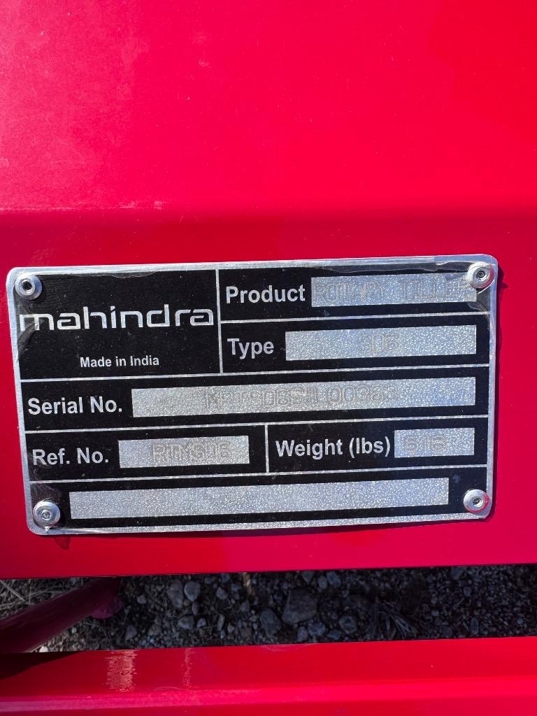 2027 Implement Mahindra 6ft TIller  - $3,200