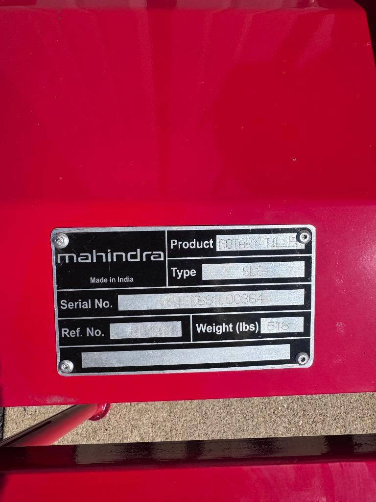2026 Implement Mahindra 6ft TIller  - $3,200