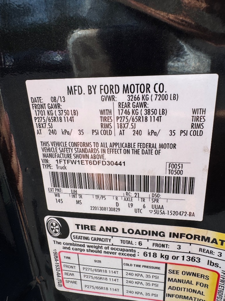 2013 Ford F-150 - $9,900