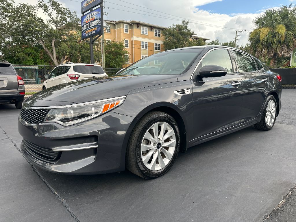 Gray 2017 Kia Optima Sedan Front-Wheel Drive Automatic