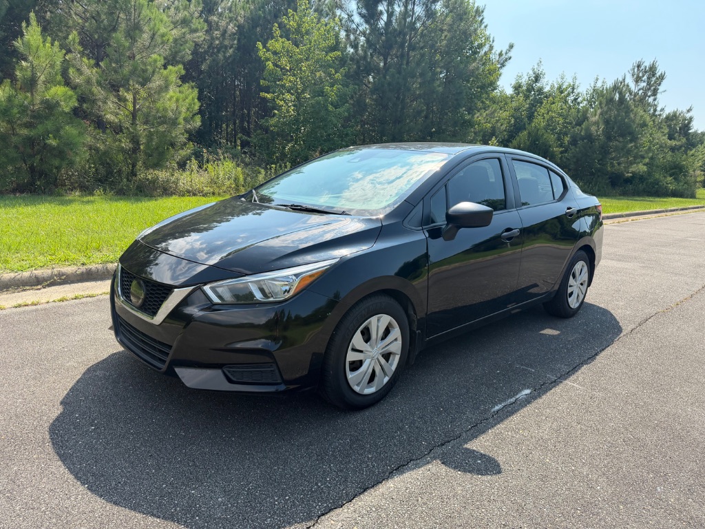 Black 2020 Nissan Versa Sedan Front-Wheel Drive Automatic