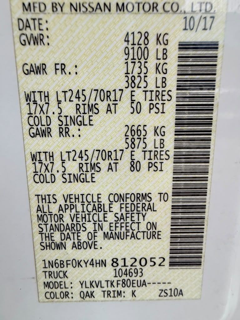 2017 Nissan Nv - $8,950